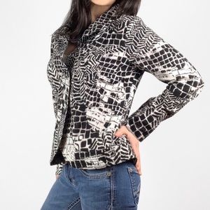 CHICO’S Animal Print Womens Blazer Size Medium